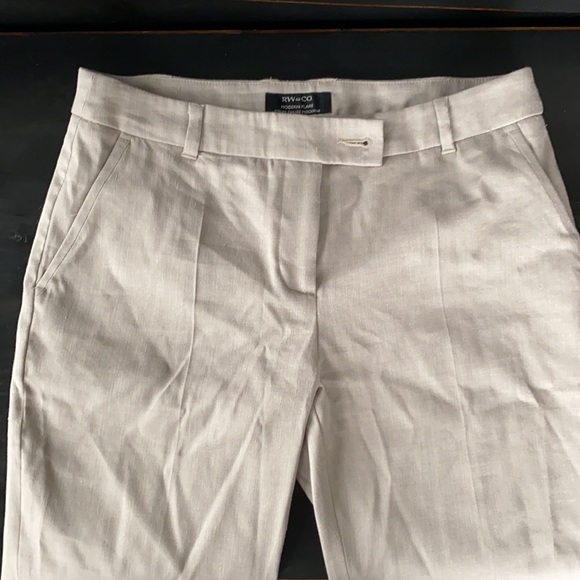 RW & Co linen modern flare trousers - Picture 3 of 4